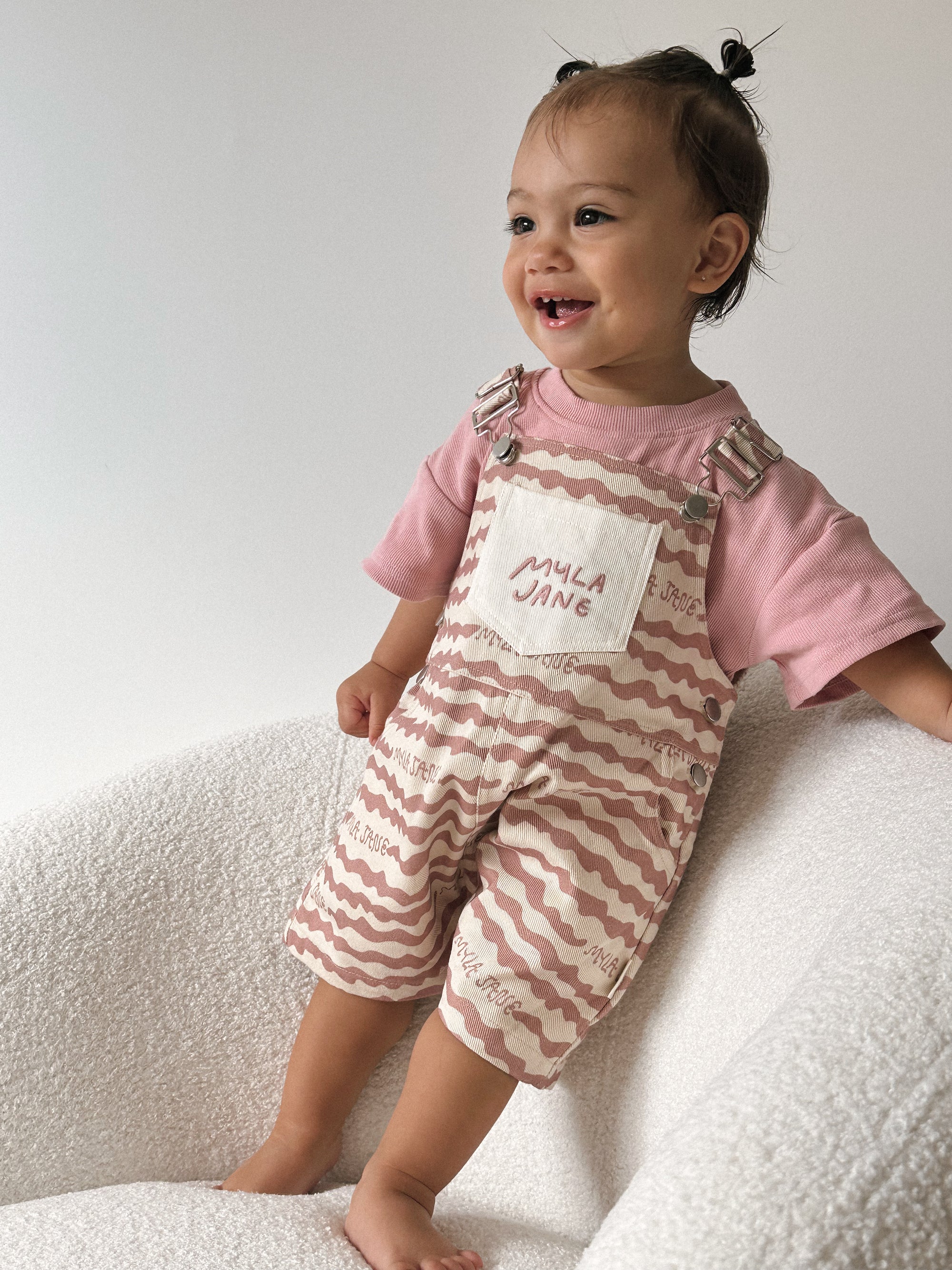 Seashell Pink Overalls MYLA JANE