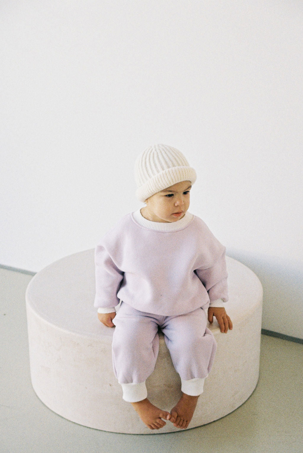 Contrast Fleece Tracksuit - Lavender MYLA JANE