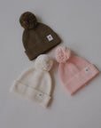 Paradiso Pom Pom Beanie - Olive MYLA JANE