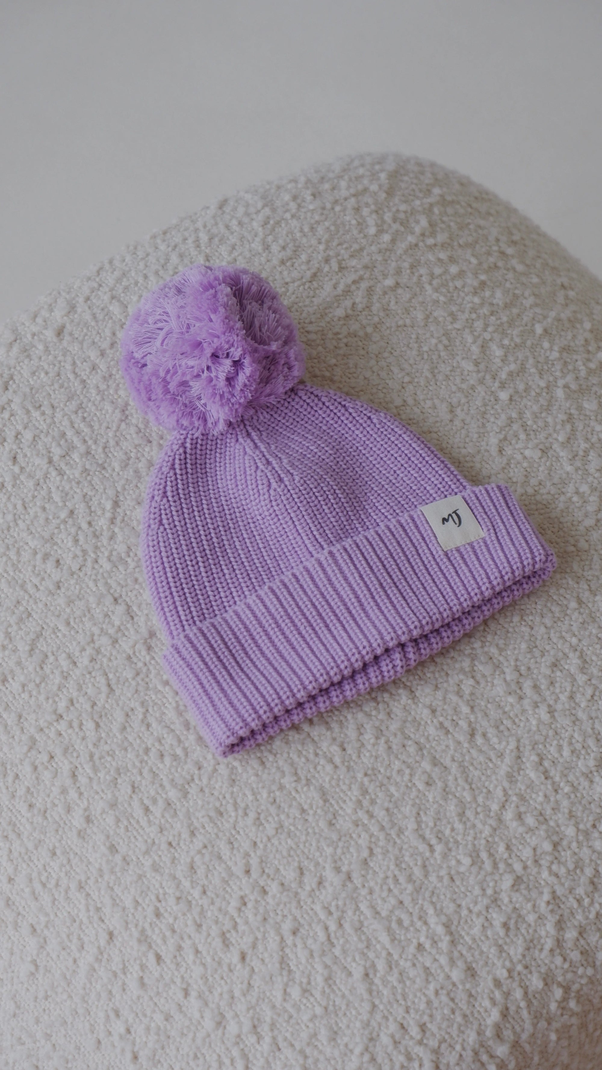 Paradiso Pom Pom Beanie - Lavender MYLA JANE