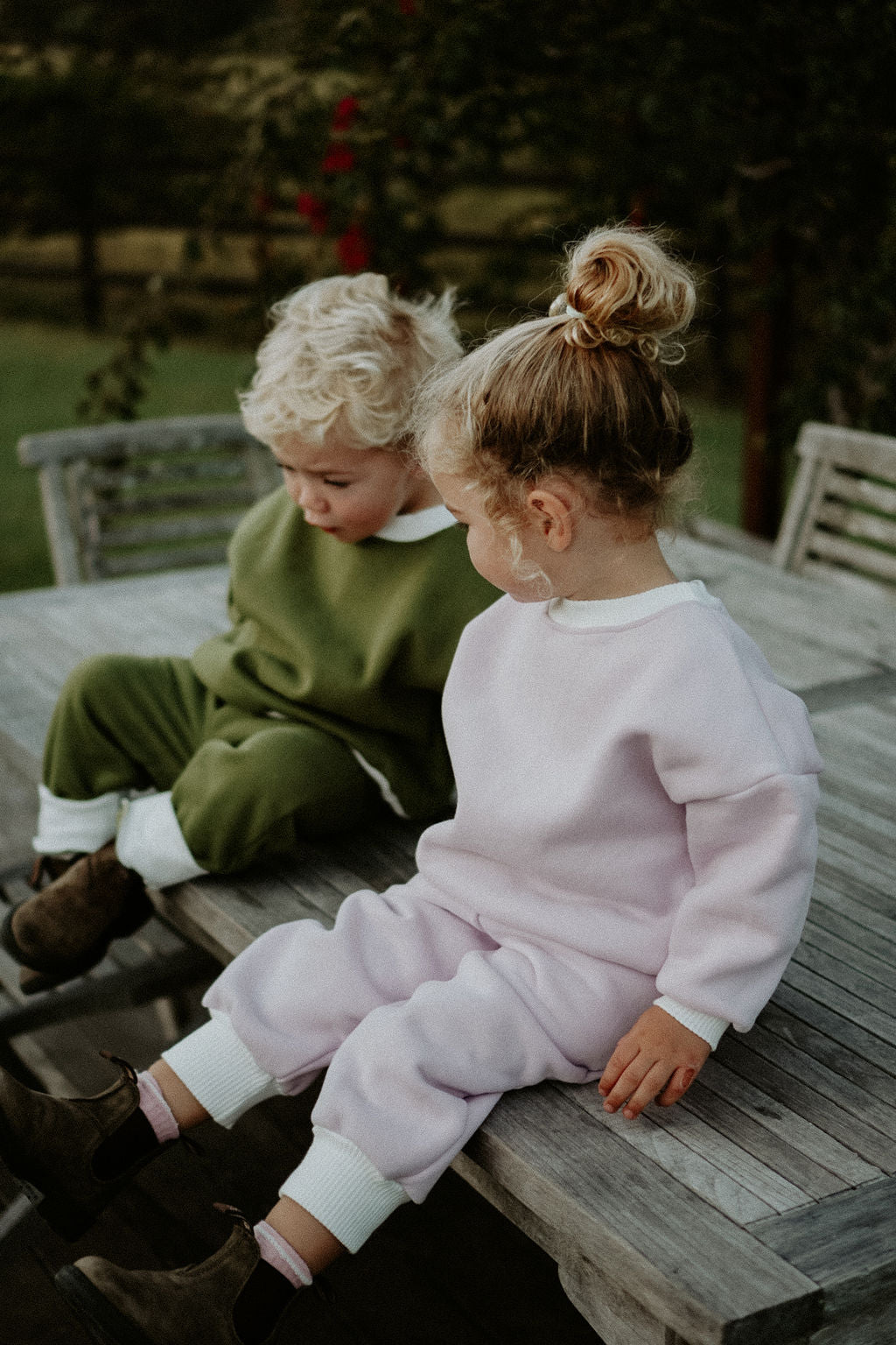 Contrast Fleece Tracksuit - Lavender MYLA JANE