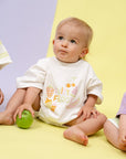 Juicy Froot T-Shirt Romper - Natural White