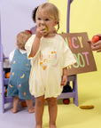 Juicy Froot T-Shirt Romper - Lemon