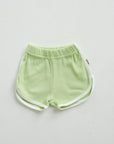 Contrast Rib Shorts - Lime