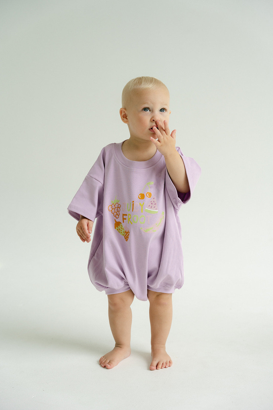 Juicy Froot T-Shirt Romper - Grape