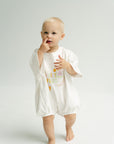 Juicy Froot T-Shirt Romper - Natural White