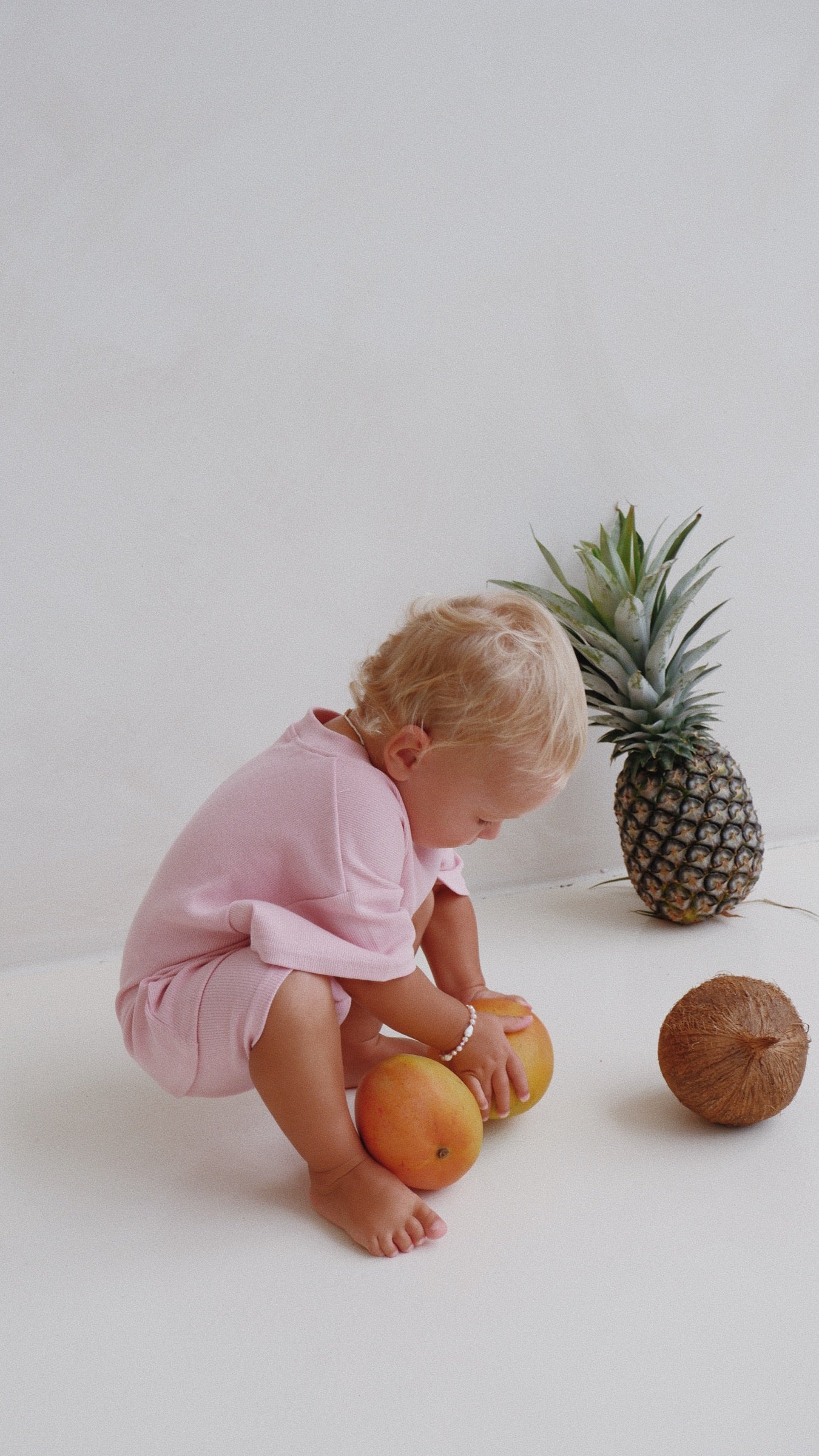 Everyday Ribbed Tee & Bike Shorts - Seashell Pink MYLA JANE