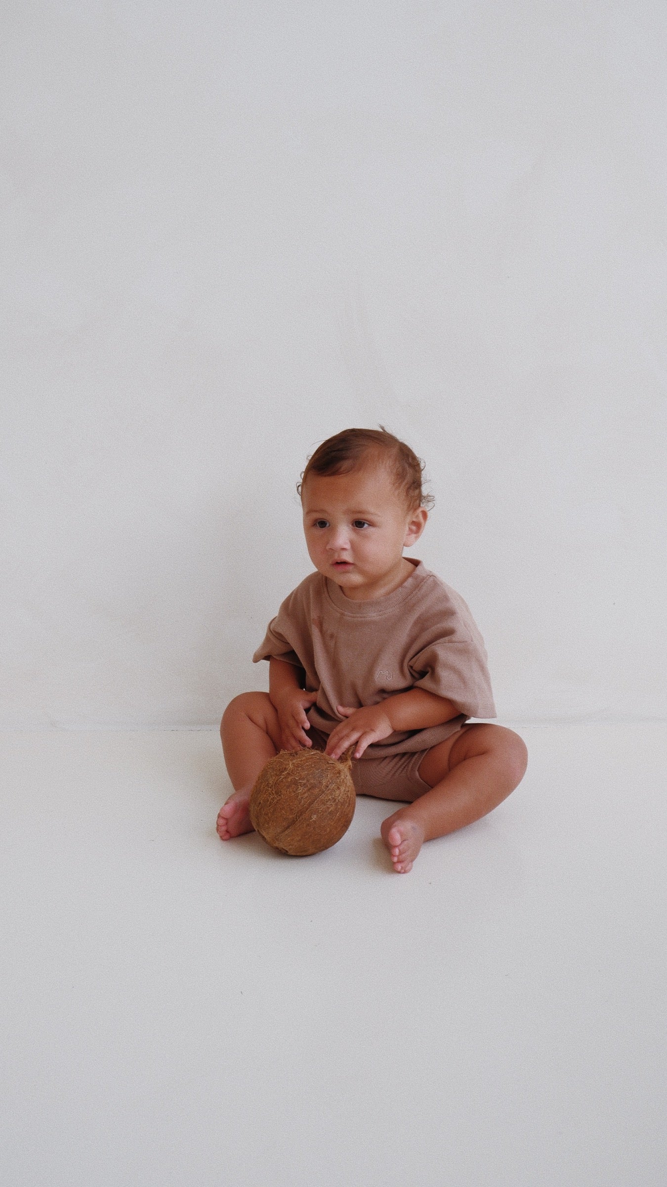 Everyday Ribbed Tee & Bike Shorts - Chocolate MYLA JANE