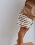 Seashell Knit Shorts - Chocolate MYLA JANE