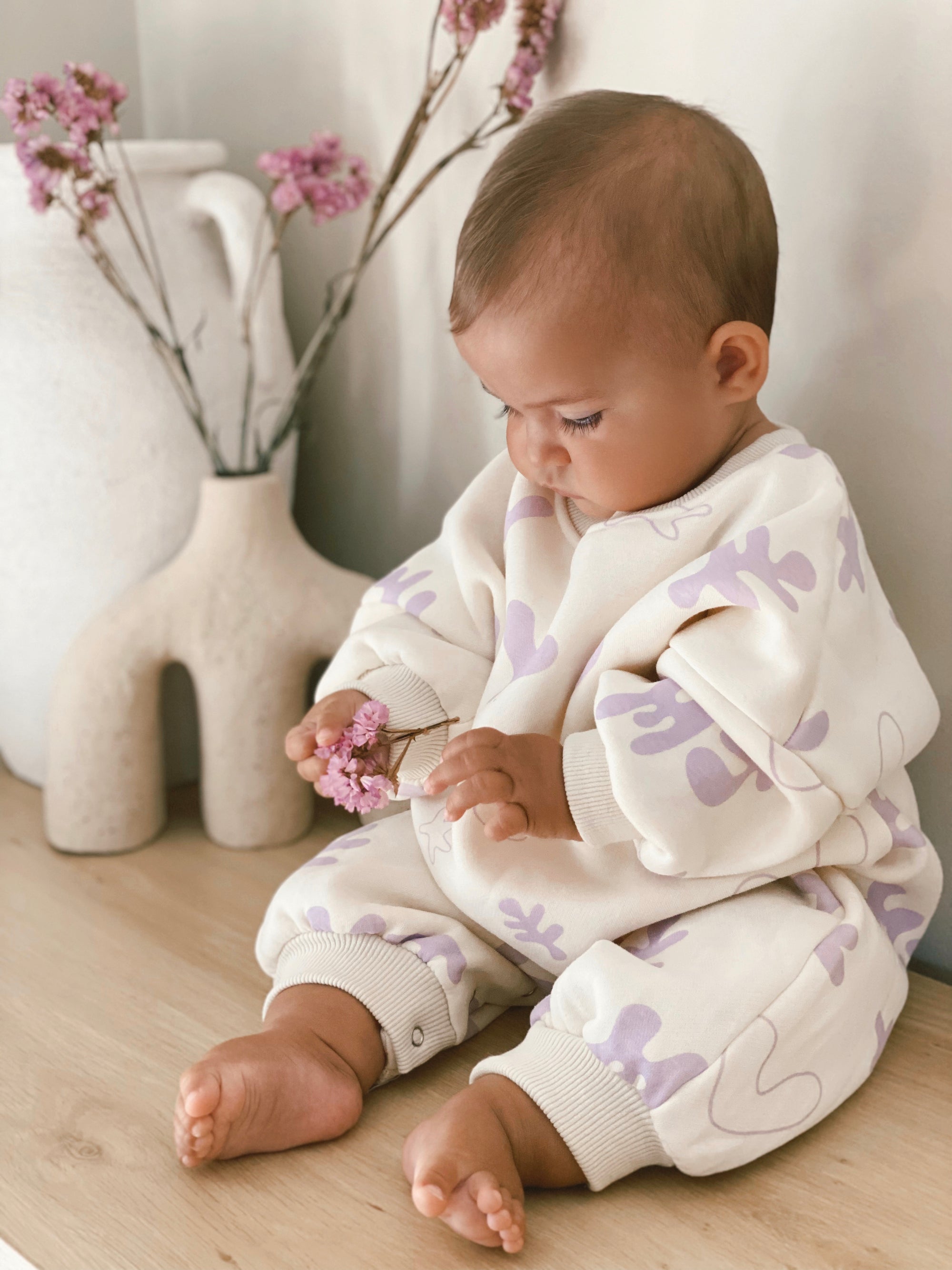 MJ Fleecey Romper - Lavender MYLA JANE