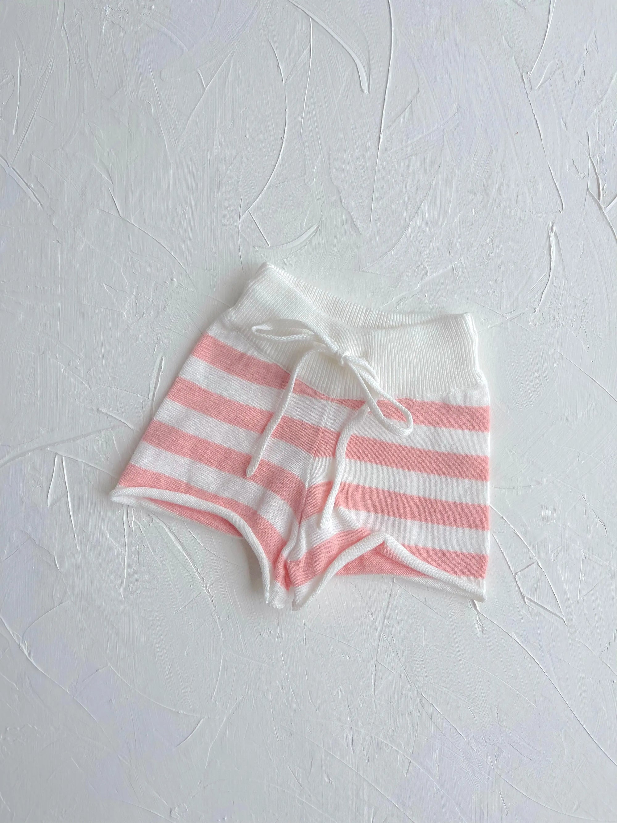 Stripe Knit Shorts - Peach MYLA JANE