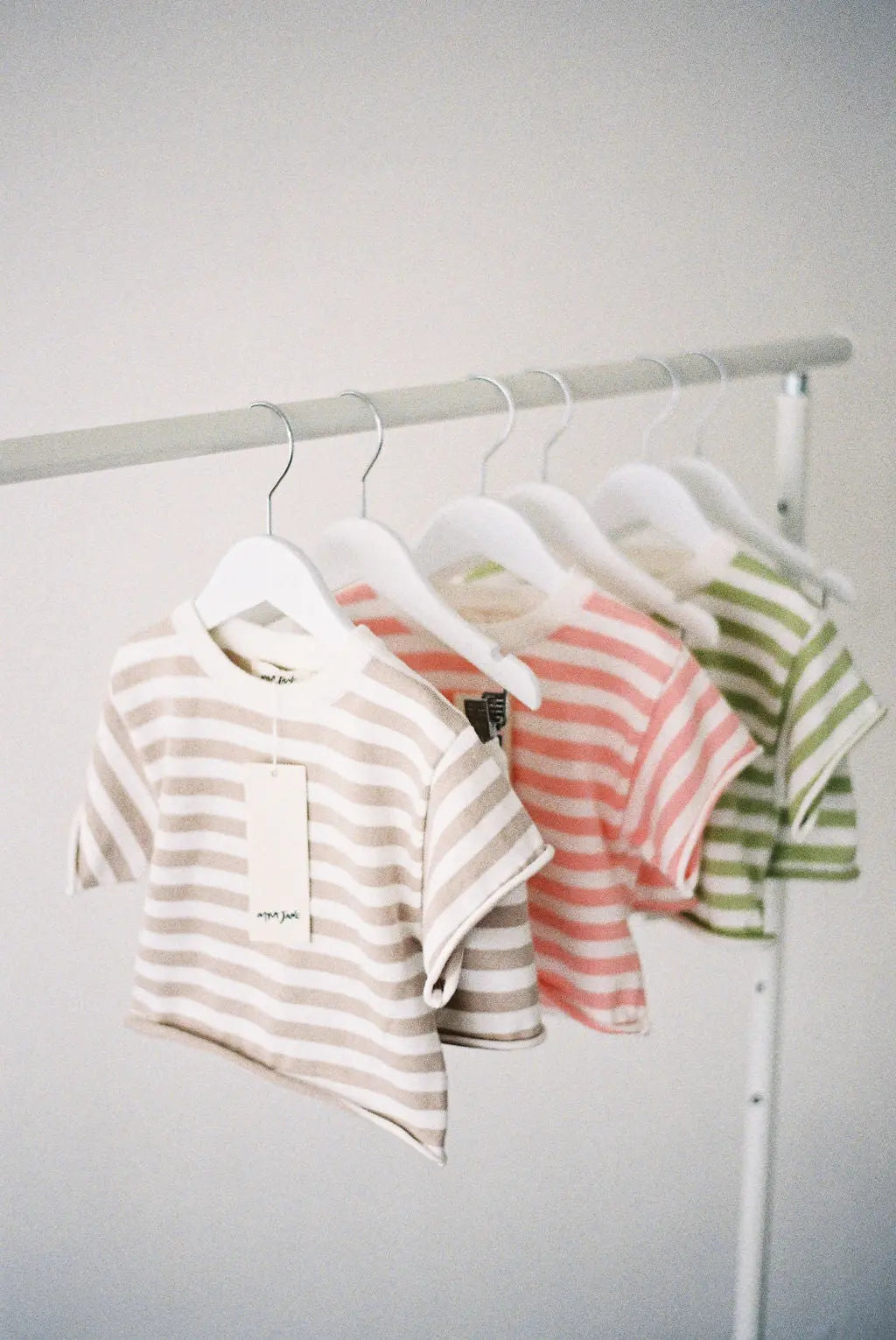 Stripe Knit Tee - Peach MYLA JANE